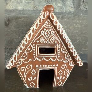 Pottery Barn Ceramic Gingerbread Village House Small New